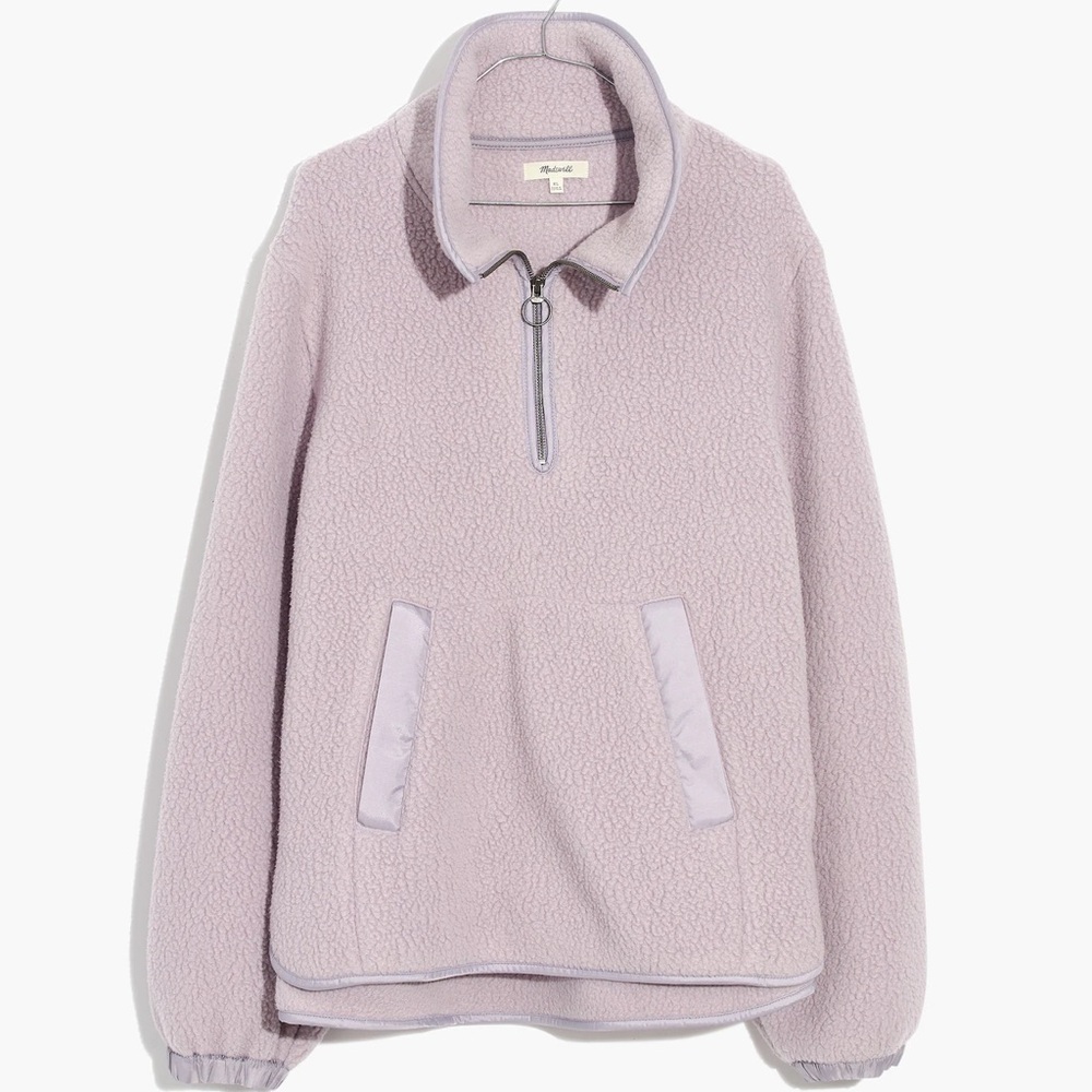 NWOT Madewell Quarter Zip Fleece Pullover